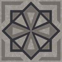 KMD3STA051GN Плитка Декор Касабланка серый матовый 9,8x9,8x0,7