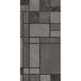 KMD3STA130BR Декор Марсель микс тёмный глянцевый обрезной 60x119,5x0,9