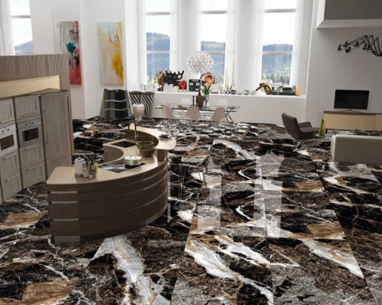 Kvill Black Italica Tiles
