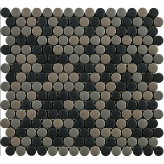 L244006761 Glaze Dots Greys/Black Matt 31,5x29