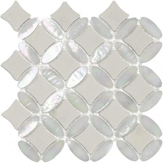 Мозаика L244007331 Victorian Island Star White 24x24