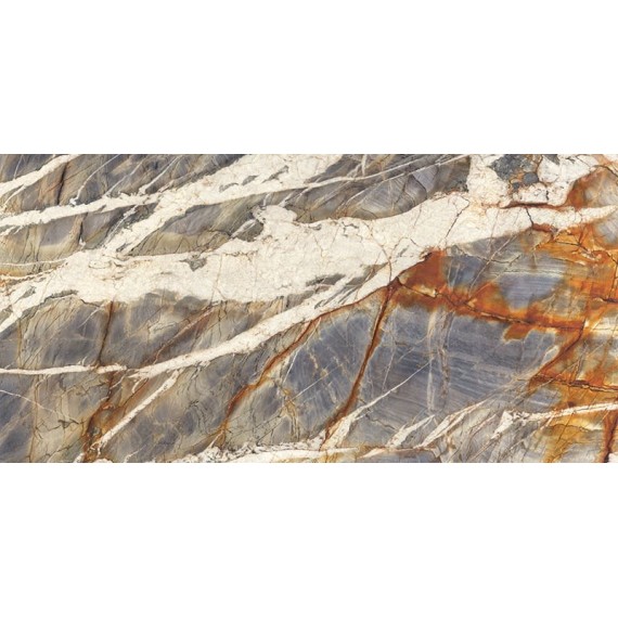 Керамогранит L315607MF6B Керамогранит Marmi Blue Tempest Block B Lucidato 300x150