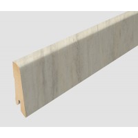 L581 Плинтус МДФ Хромикс белый