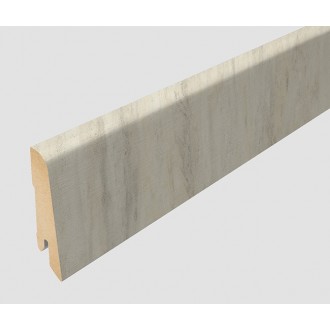 L581 Плинтус МДФ Хромикс белый