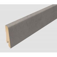 L598 Плинтус МДФ Хромикс серебро