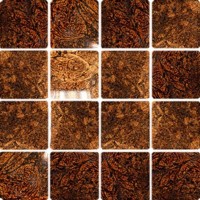 LEO-5 стеклянная мозаика на сетке 4.8х4.8 30х30