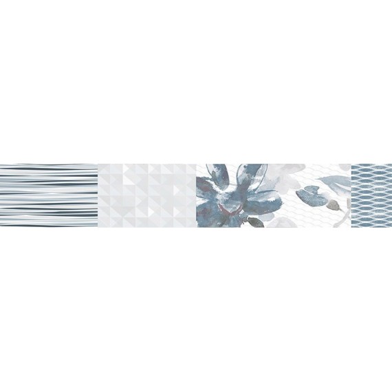 Керамическая плитка LN-CRISTAL BL WAVE 11.8x74.4