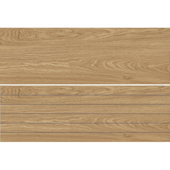 Керамическая плитка LP3090B0131R Плитка Gio deco marrone матовый обрезной 30x89,5