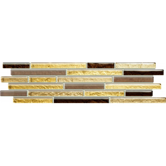 Керамическая плитка LS-01-164-0372-0098-1-005 Venatello brown mosaic 37,2x9,8