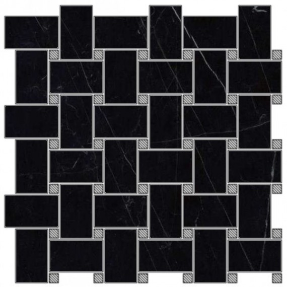 Мозаика LU30769 Shape Black Marquna Luc 30x30