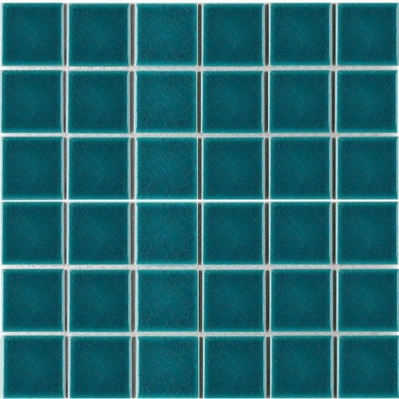 Мозаика LWWB80081 Crackle Green Glossy 4.8x4.8 30.6х30.6х6