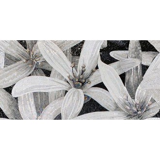 Laparet Плитка Декор Апрель черный-2 25х50