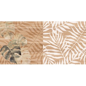 Laparet 08-01-15-2454 Плитка Organic коричневый узор 20х40
