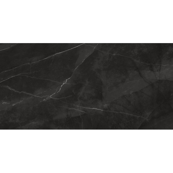 Керамическая плитка Laparet 48043R Плитка Pulpis nero глянцевый обрезной 40x80