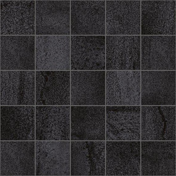 Мозаика Laparet MM34034 Мозаика Декор Metallica мозаичный чёрный 25х25