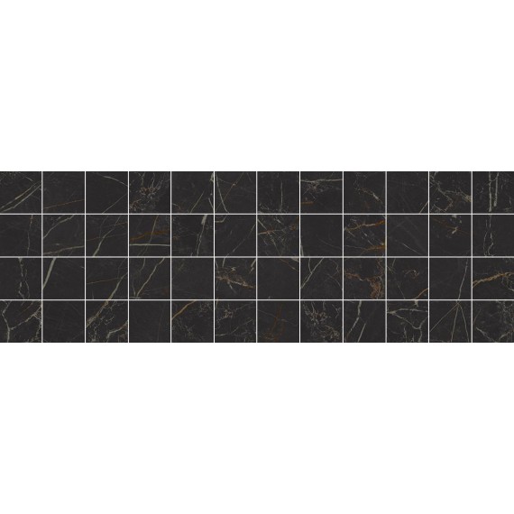 Мозаика Laparet MM60074 Мозаика Royal Декор мозаичный чёрный 20х60