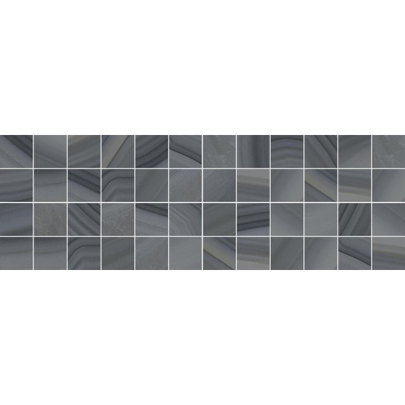Мозаика Laparet MM60085 Мозаика Agat Декор мозаичный серый 20х60