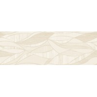 Lino Decor Blanco Hojas 31.6x90