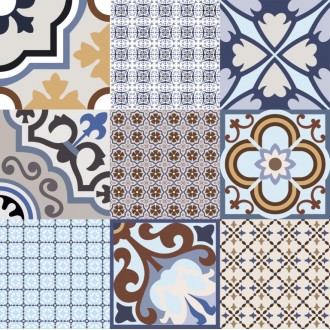 Logos Azul Satin 58x58