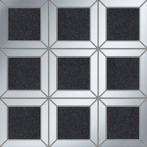 Мозаика Lucid square black 29.8x29.8