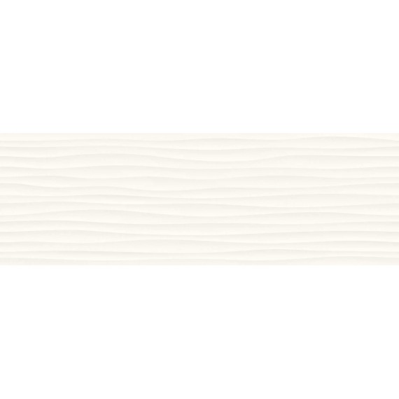 Керамическая плитка M1J4 Eclettica White Struttura Wave 3D Rett 40x120