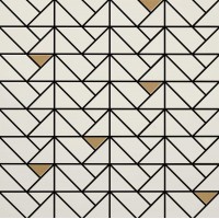 M3J8 Eclettica Cream Mosaico Bronze 40x40