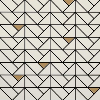M3J8 Eclettica Cream Mosaico Bronze 40x40