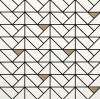 M3JA Eclettica White Mosaico Bronze 40x40
