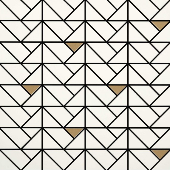 Мозаика M3JA Eclettica White Mosaico Bronze 40x40