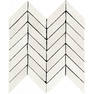 M3SC Alchimia Mosaico Spina White 30x37