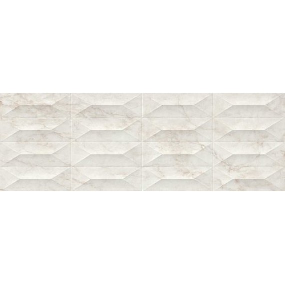Керамическая плитка M4PE Marbleplay Calacatta Struttura Gem 3D Rett. 30х90
