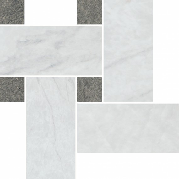 Мозаика MALLA TWISTED WHITE 21*26