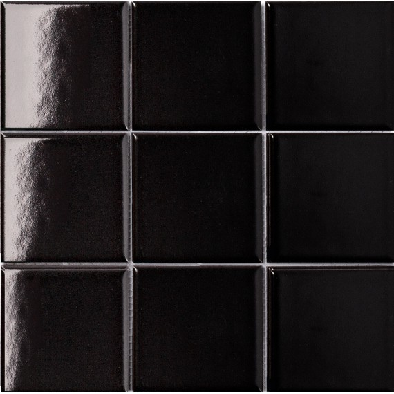 Мозаика MH84000 Black Glossy 97x97 300х300х6