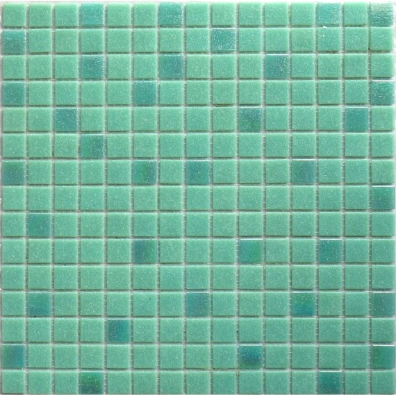 Мозаика MIX24 стекло зеленый (сетка) 20x20x4 327x327
