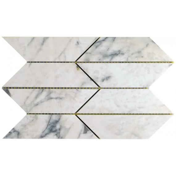Мозаика MK.Trapeze PAT WH LP The Room 6.5mm 18,5x32,2