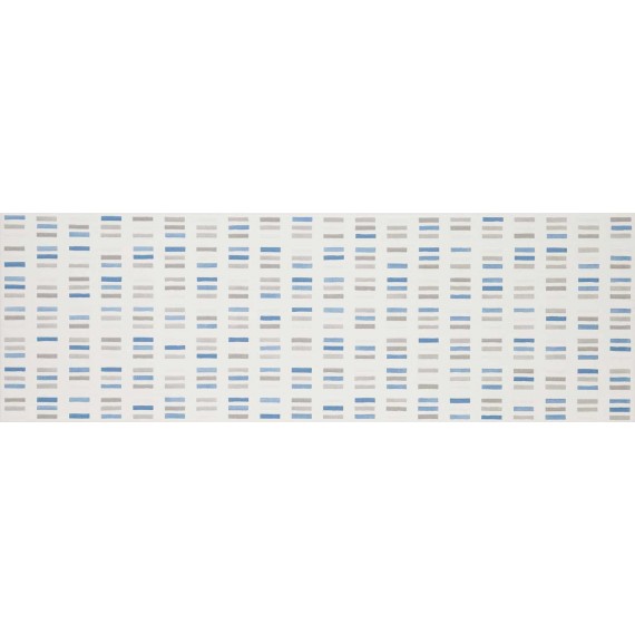 Керамическая плитка MLEM Colourline White/Blue/Grey Decoro 22x66.2
