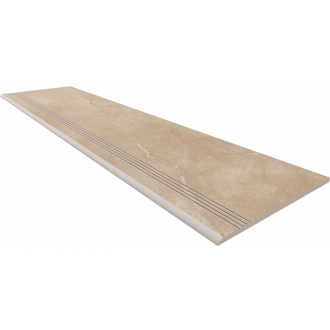 MM01 Ступень Magmas Beige неполированный с насечками 30x120