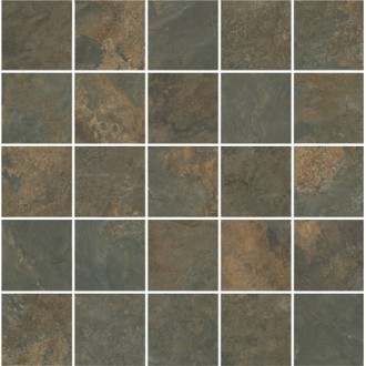 MM12132 Плитка Рамбла коричневый мозаичный 25x25