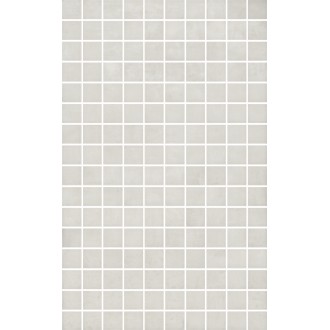 MM6415 Плитка Декор Левада мозаичный серый светлый глянцевый 25х40