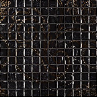 MO007 Мозаика Гламур черный 29,8x29,8