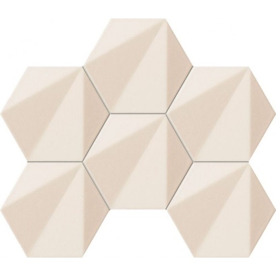Мозаика MS-Beat of White hex 28.9x22.1