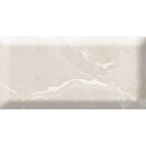 Керамическая плитка Marbles Petra Gold Brillo Bisel 7,5x15