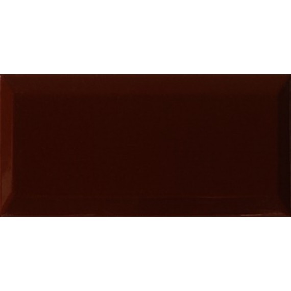 Керамическая плитка Marron Brillo Bisel 10x20