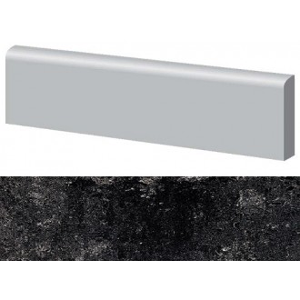 Marte Levigato Nero Acapulco Battiscopa 9x40