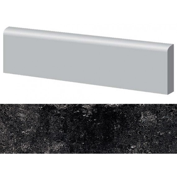 Керамогранит Marte Levigato Nero Acapulco Battiscopa 9x40