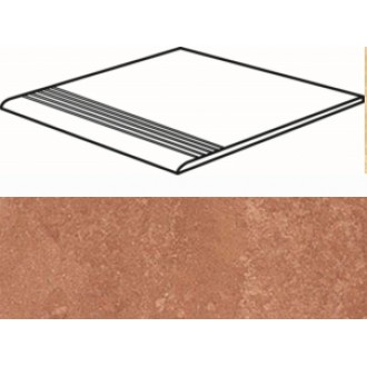 Marte Levigato Rosso Soraya Gradino 30x30