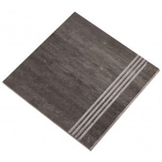 Marte Naturale Nero Acapulco Gradino 30x30