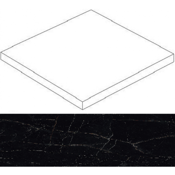 Ступени Marvel Black Atlantis Scalino Ang. 37,5x37,5