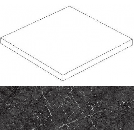 Ступени Marvel Grigio Intenso Scalino Ang. LP 37,5x37,5