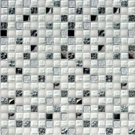 Мозаика Metallica (стекло+камень) 15*15 300*300